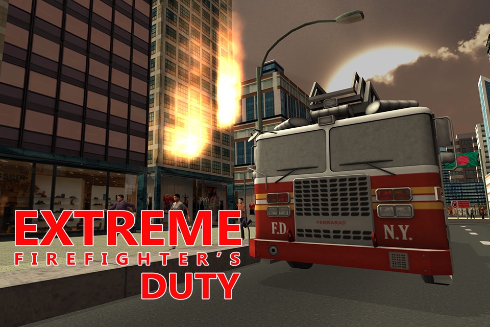 Fire Rescue Truck Simulator – Drive firefighter lorry & extinguish the fire screenshot 3