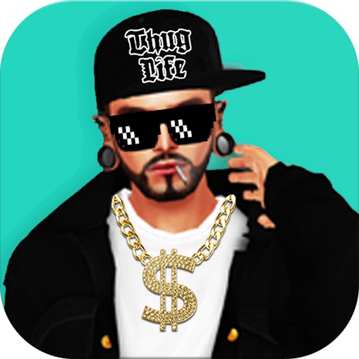 Thug Life Photo Sticker Maker - Photo Editor with ThugLife Stickers & Tattoo Icon
