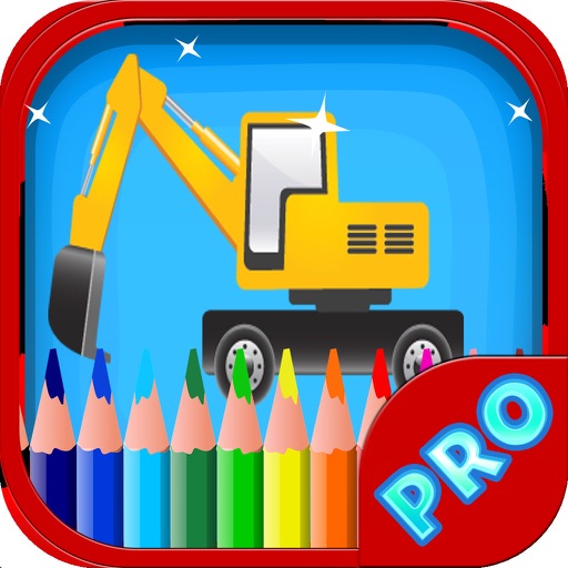 Construction Vehicles Coloring Book - Vehicles for toddlers and kids Icon