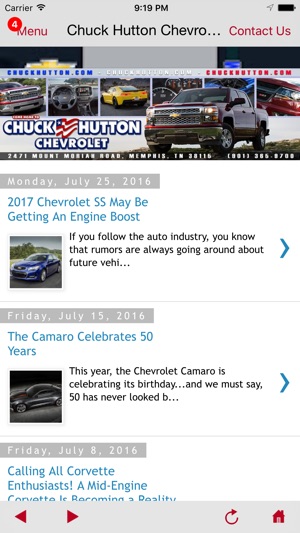 Chuck Hutton Chevrolet DealerApp(圖5)-速報App