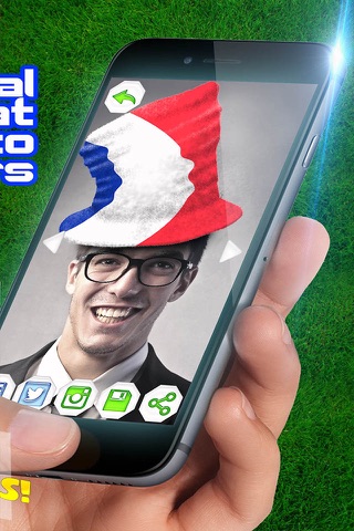 Flag Hat Photo Montage for Football Fans – Pics Editor for Euro Cup and the Olympics 2016 screenshot 2