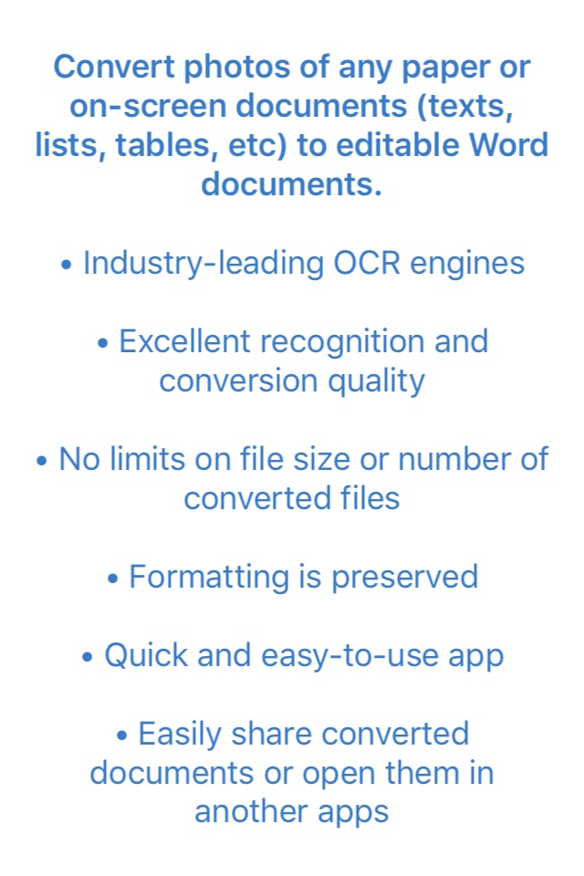 Image to Word Converter - OCR - Convert photos to Word documents screenshot 2