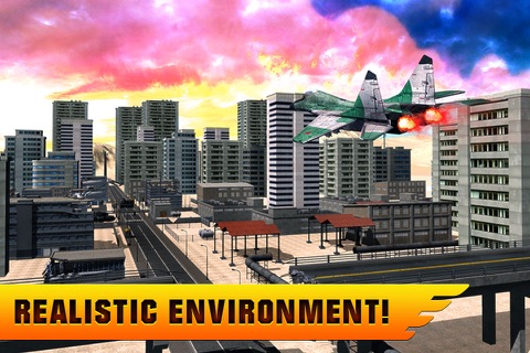Jet Fighter City Attack screenshot 2