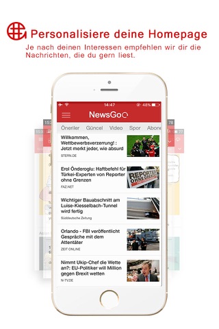 NewsGo. Nachrichten mobil lesen. screenshot 2
