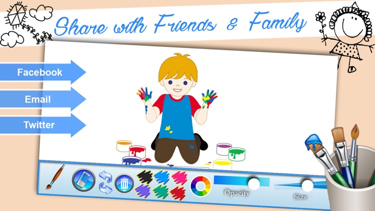 Baby Canvas Scribble Drawing Book - Easy Drawing & Coloring Ideas For Toddler Kids screenshot-3