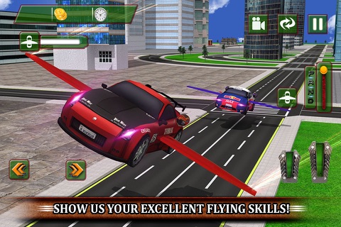 Multistory Flying Car Parking - Futuristic Jet Airplane Mall Landing Simulator Pro screenshot 2