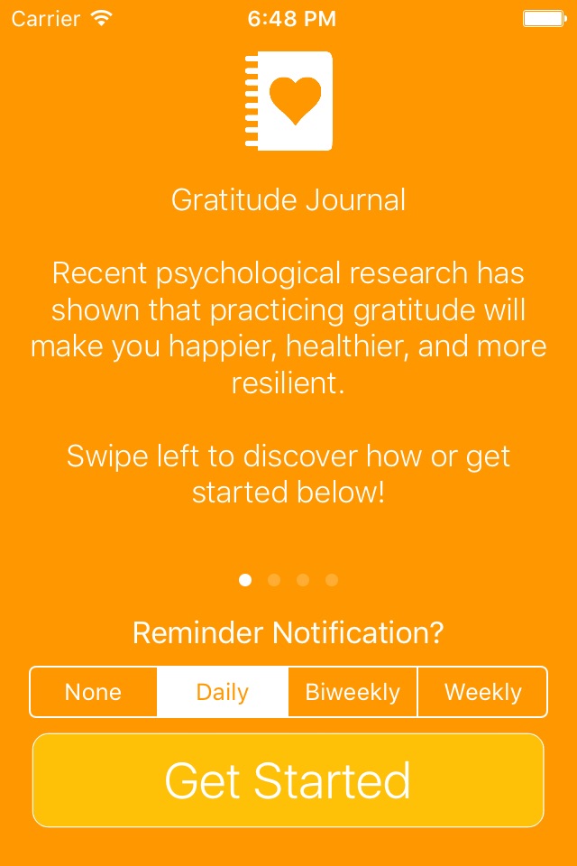 Simple Gratitude Journal screenshot 2
