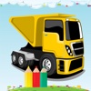 Trucks Coloring Book for Little Children Learn to draw and finger paint color car