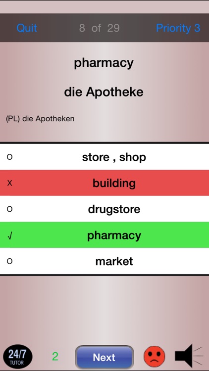 German Vocabulary 24/7 Language Learning screenshot-3