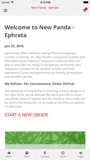 New Panda - Ephrata Online Ordering(圖1)-速報App