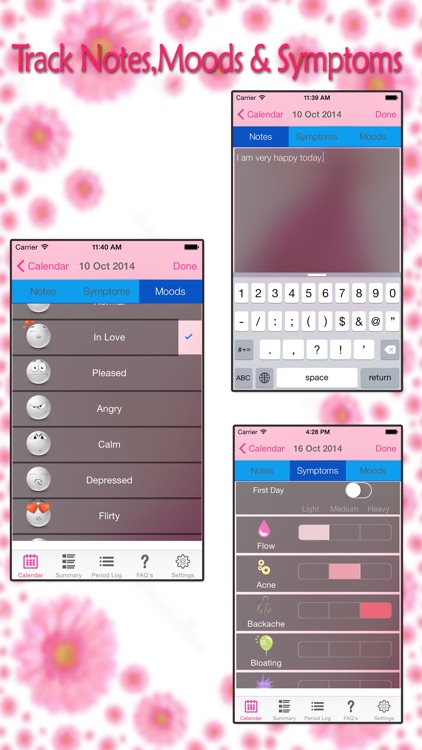 Menstrual Period Tracker Lite - Fertility & Ovulation Tracker and Period Calendar screenshot-3