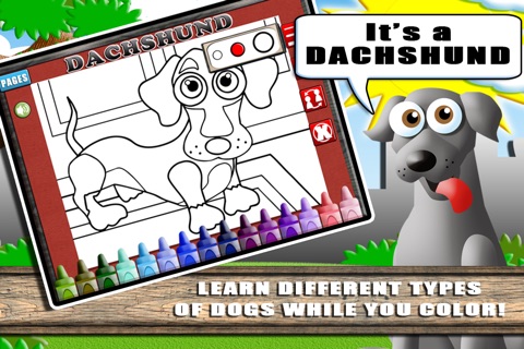 Dog Coloring World: First Fingerpaint and Emoji Art Color Book For Kids! screenshot 2