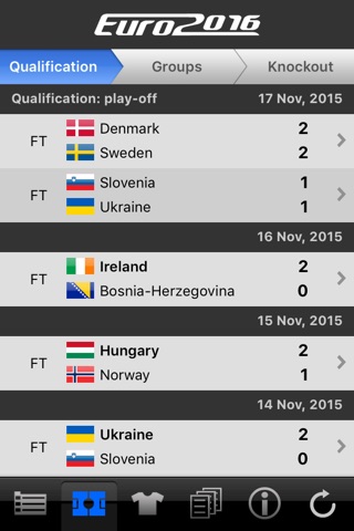 LiveScore Euro 2016 screenshot 2