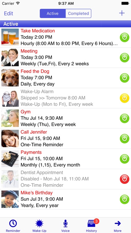 Reminders, Alarm and Voice Reminder. Remind Me App