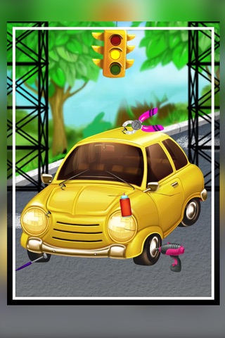 car cleaning and car decoration - Amazing Car Wash - The funny cars washing game for kids screenshot 2