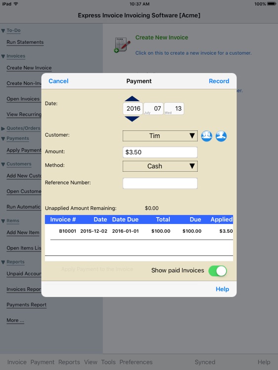 Express Invoice Professional