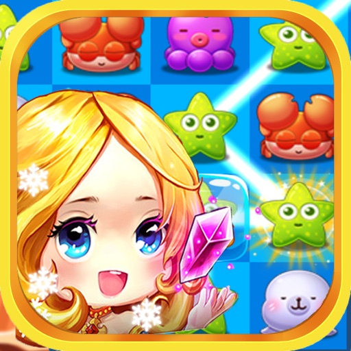 Sea Paradise Mania:Match 3 - A fun and addictive puzzle game for free iOS App
