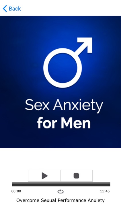 Overcome Sex Anxiety For Men Hypnosis