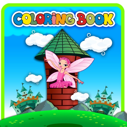 Coloring book (Princess) : Coloring Pages & Learning Educational Games For Kids Free! icon