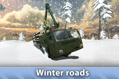 Winter Logging Truck Simulator 3D Full screenshot 3