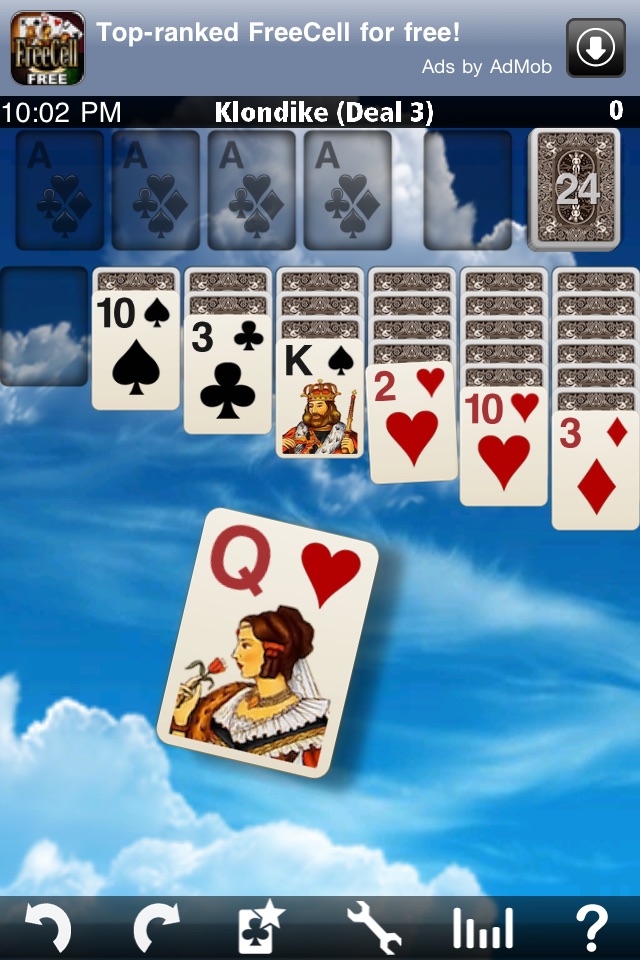 Eric's Klondike Solitaire Lite screenshot 3