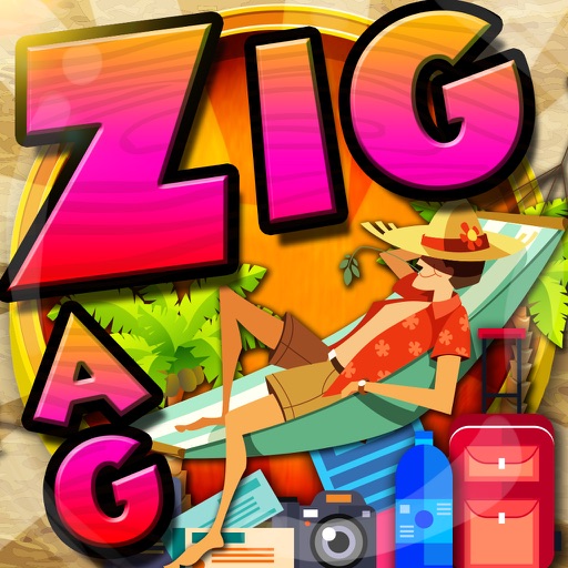 Words Zigzag Summer Vacation Crossword Puzzles Pro icon