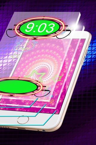 Neon Wallpaper Maker Free - Glowing Lock Screen Themes and Custom Glitter Background.s HD screenshot 2