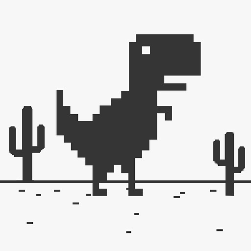 T-Rex Steve Widget Web Game - The offline Dinosaur in internet Browse icon