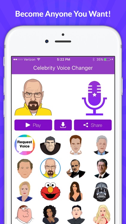 Celebrity Voice Changer - Funny Voice FX Cartoon Soundboard by HatsOffApps