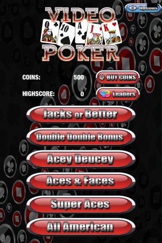 A Action Max Bet Double Double Video Poker screenshot 2