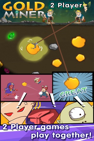 Gold Miner—2 Player Games & Classic Pocket Mine Digger Adventure(Free+Online) screenshot 4