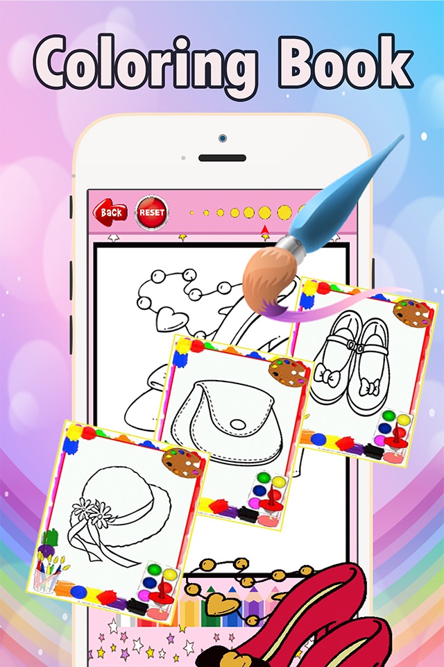 Girl Dress Up Coloring Book: fun with these coloring pages games free for kids screenshot 3