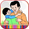 Father's Day Coloring Book - For Toddlers