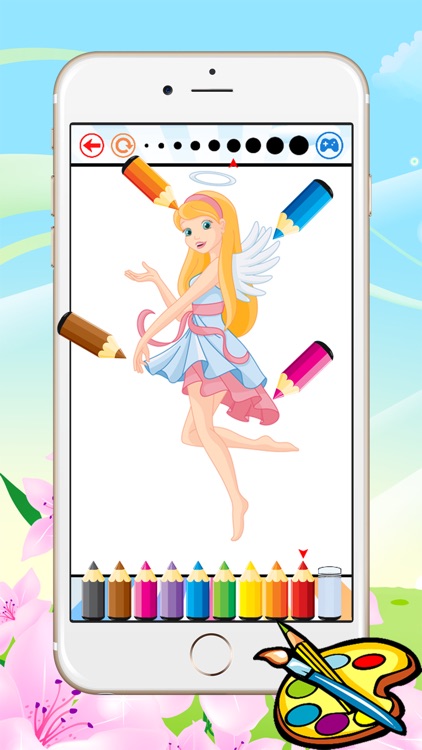 Princess & Fairy Coloring Book - All In 1 Drawing, Paint And Color Games HD For Good Kid