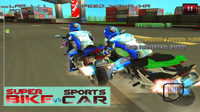 Super Bike Vs Sports Car -  Free Racing Game(圖2)-速報App