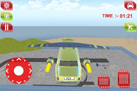 Flying Limo Car Driving 3D Simulator screenshot 4
