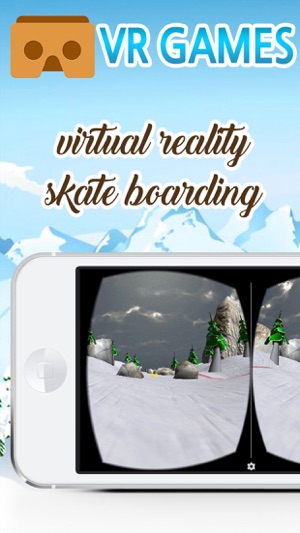 Virtual Reality Snowboarding game for Go