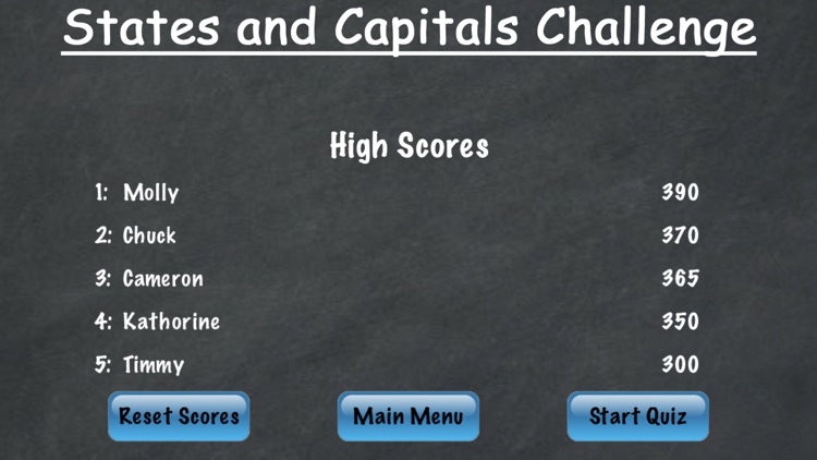 States and Capitals Challenge – Flash Cards Speed Quiz for the United States of America