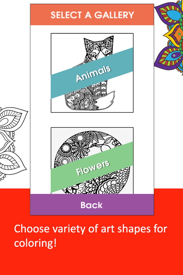 Color Ring-Free adult coloring book and best art therapy for canvas and flowers screenshot 2
