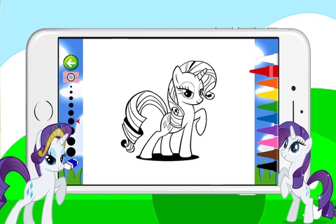 Pony Coloring Games for Girls - My Cute Pony Coloring Book for Little Kids and Toddler screenshot 3