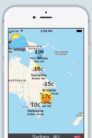 wmap - Weather Map screenshot 3