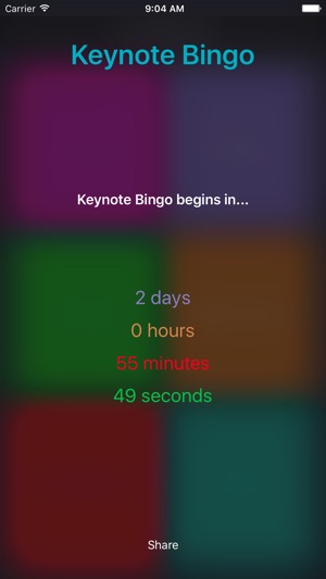 Keynote Bingo