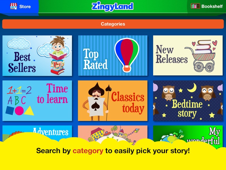 ZingyLand app - Safe Tales and Games for kids