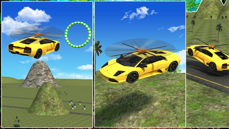 Flying Car Driving Simulator Free Extreme Car Helicopter Flight