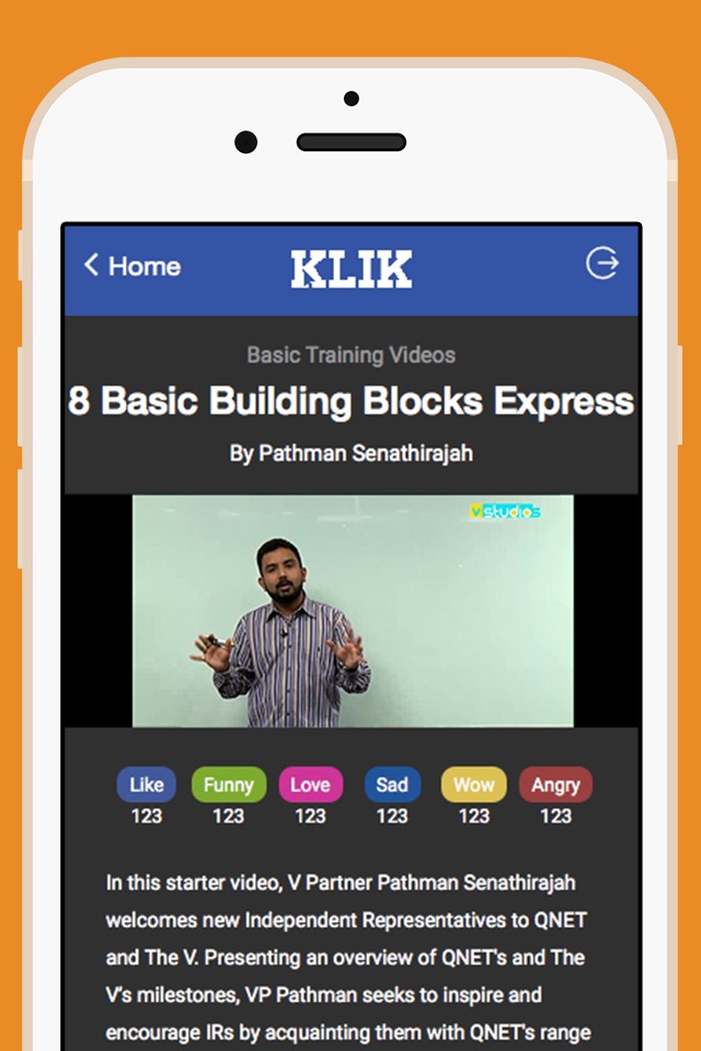 KLIK App screenshot 2