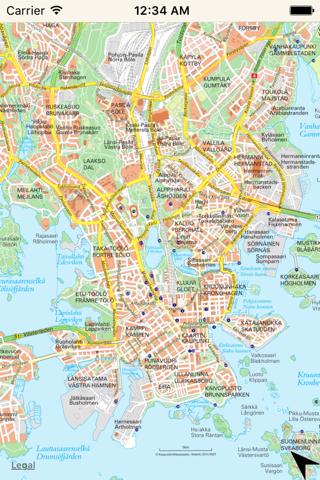Helsinki kartta screenshot 2