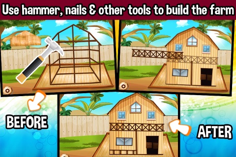 Farm House Builder - Build a Village Farm Town! screenshot 4