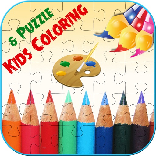 Kids Coloring and Puzzle - Kids Paint - Painting - Coloring Book icon