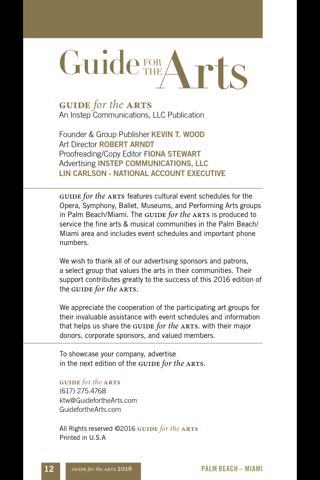 Palm Beach-Miami-Guide for the Arts screenshot 2