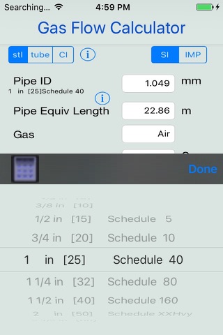 Compressible Gas Flow Calc screenshot 2